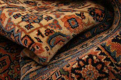 Tabriz Brown Hand Knotted 82 X 105  Area Rug 100-28705 Image 1