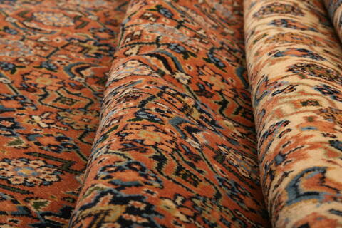 Tabriz Brown Hand Knotted 82 X 105  Area Rug 100-28705 Image 2