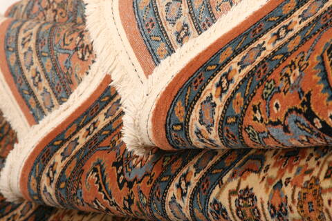 Tabriz Brown Hand Knotted 82 X 105  Area Rug 100-28705 Image 3