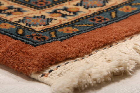 Tabriz Brown Hand Knotted 82 X 105  Area Rug 100-28705 Image 6