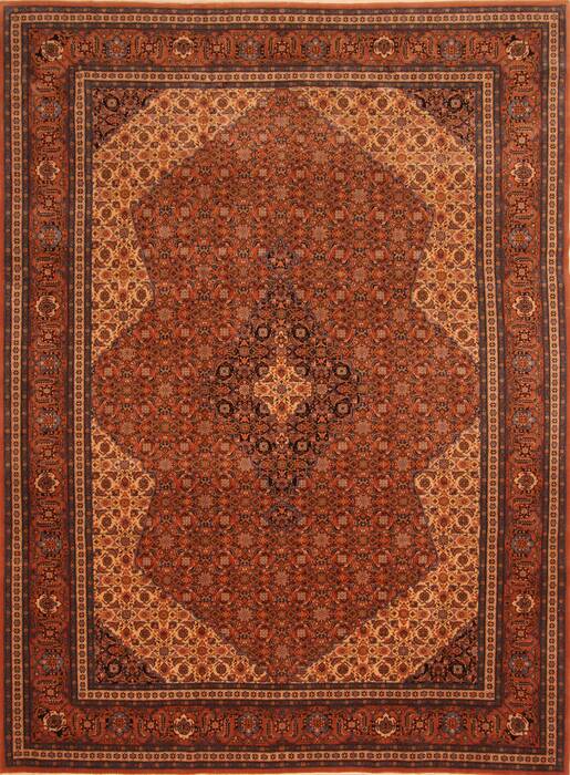 Tabriz Brown Hand Knotted 82 X 105  Area Rug 100-28705 Image 0
