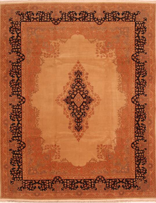 Tabriz Red Hand Knotted 711 X 102  Area Rug 100-28707 Image 0