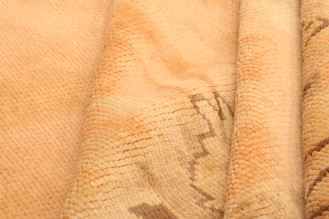 Oushak Orange Hand Knotted 83 X 123  Area Rug 100-28712 Image 2