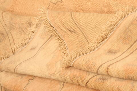 Oushak Orange Hand Knotted 83 X 123  Area Rug 100-28712 Image 3