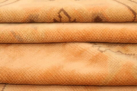 Oushak Orange Hand Knotted 83 X 123  Area Rug 100-28712 Image 4
