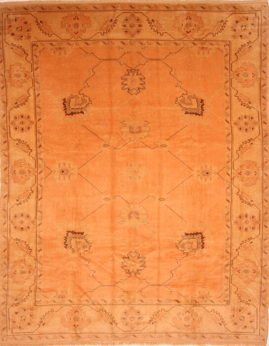 Oushak Orange Hand Knotted 83 X 123  Area Rug 100-28712 Image 0