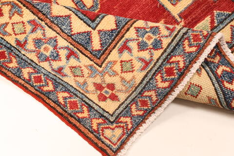 Kazak Red Runner Hand Knotted 29 X 189  Area Rug 250-28719 Image 6