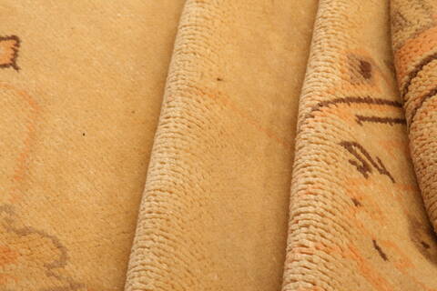 Oushak Beige Hand Knotted 85 X 103  Area Rug 100-28727 Image 2