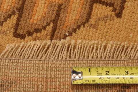 Oushak Beige Hand Knotted 85 X 103  Area Rug 100-28727 Image 5
