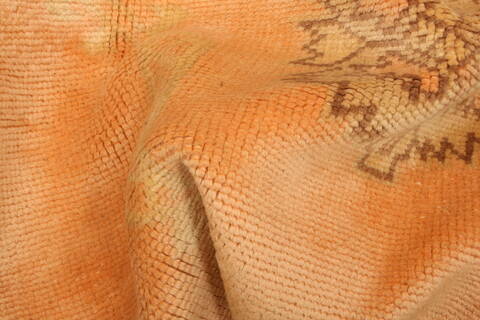 Oushak Yellow Hand Knotted 81 X 910  Area Rug 100-28730 Image 1