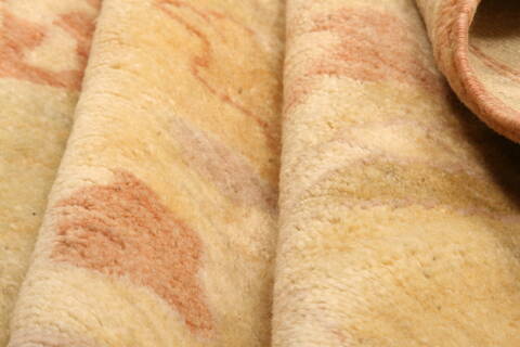 Oushak Beige Hand Knotted 78 X 95  Area Rug 100-28732 Image 2