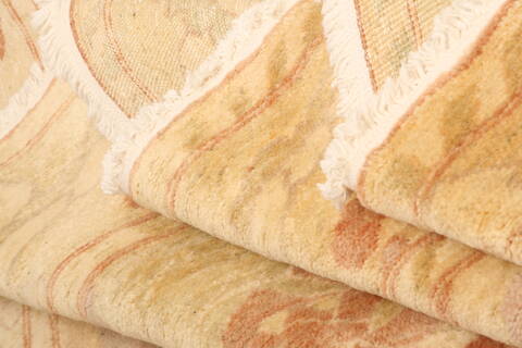 Oushak Beige Hand Knotted 78 X 95  Area Rug 100-28732 Image 3
