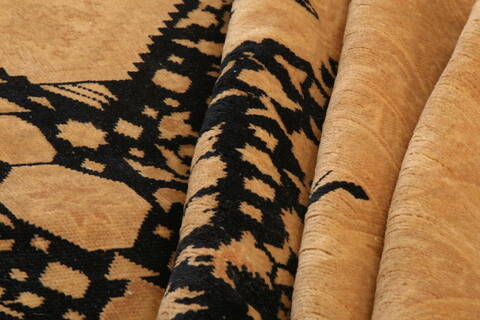 Tabriz Orange Hand Knotted 711 X 106  Area Rug 100-28737 Image 2