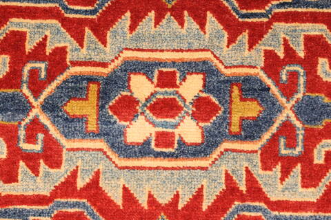 Kazak Red Runner Hand Knotted 28 X 184  Area Rug 250-28738 Image 5