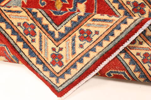 Kazak Red Runner Hand Knotted 28 X 184  Area Rug 250-28738 Image 8