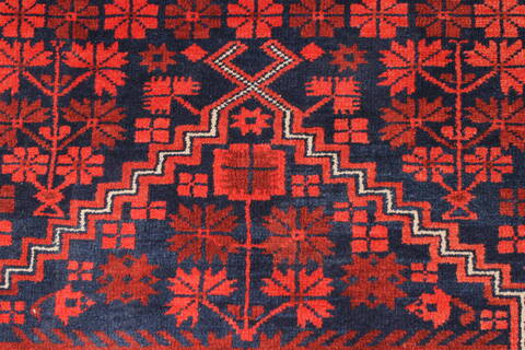 Turkman Blue Hand Knotted 37 X 60  Area Rug 250-28740 Image 3
