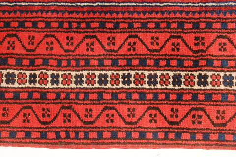 Turkman Blue Hand Knotted 37 X 60  Area Rug 250-28740 Image 4