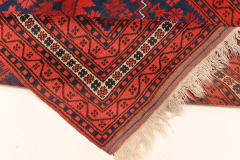 Turkman Blue Hand Knotted 37 X 60  Area Rug 250-28740 Image 7