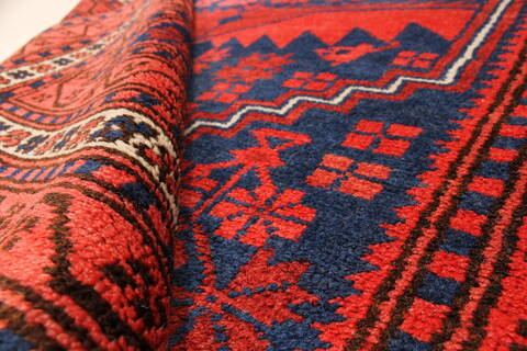 Turkman Blue Hand Knotted 37 X 60  Area Rug 250-28740 Image 8
