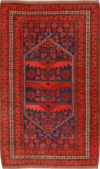 Turkman Blue Hand Knotted 37 X 60  Area Rug 250-28740 Image 0