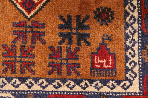 Turkman Blue Hand Knotted 37 X 60  Area Rug 250-28742 Image 12