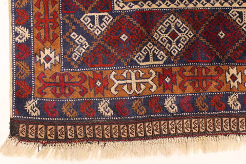 Turkman Blue Hand Knotted 37 X 60  Area Rug 250-28742 Image 1