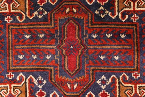 Turkman Blue Hand Knotted 37 X 60  Area Rug 250-28742 Image 2