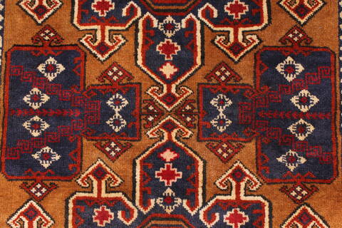 Turkman Blue Hand Knotted 37 X 60  Area Rug 250-28742 Image 3