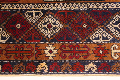 Turkman Blue Hand Knotted 37 X 60  Area Rug 250-28742 Image 4