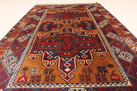 Turkman Blue Hand Knotted 37 X 60  Area Rug 250-28742 Image 5