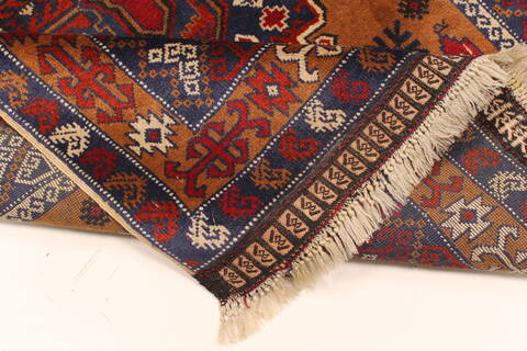 Turkman Blue Hand Knotted 37 X 60  Area Rug 250-28742 Image 7