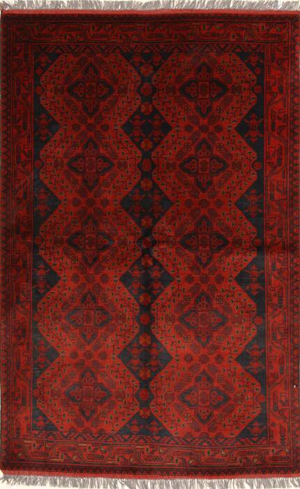 Kunduz Blue Hand Knotted 42 X 65  Area Rug 250-28745 Image 0