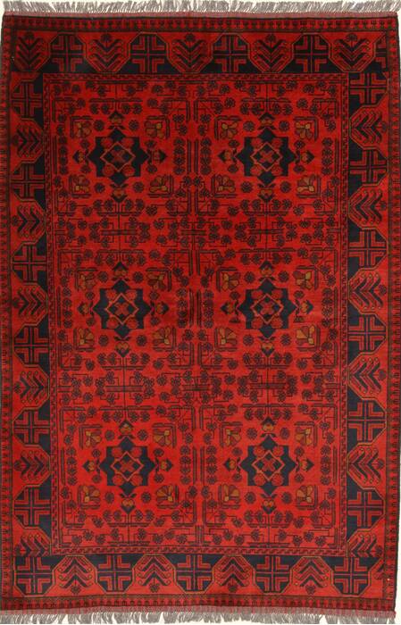 Khan Mohammadi Blue Hand Knotted 43 X 62  Area Rug 250-28761 Image 0