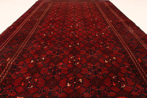 Turkman Blue Hand Knotted 37 X 63  Area Rug 250-28766 Image 5