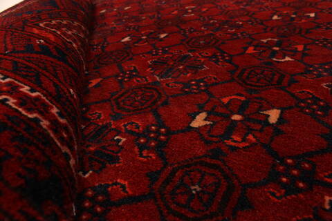 Turkman Blue Hand Knotted 37 X 63  Area Rug 250-28766 Image 8