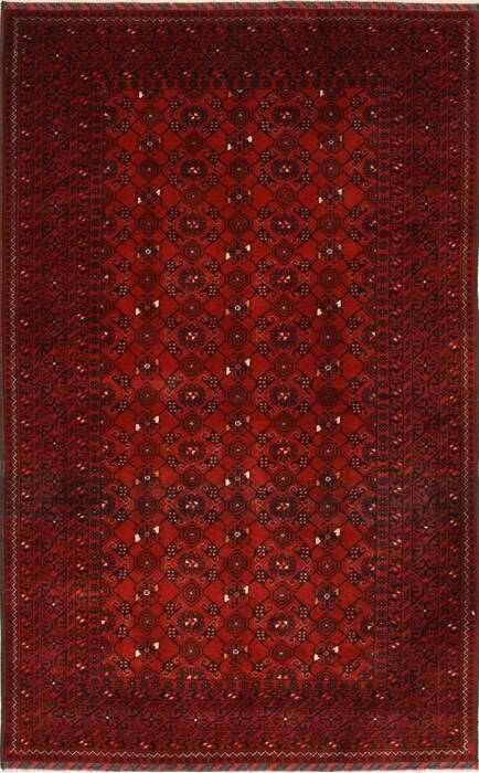 Turkman Blue Hand Knotted 38 X 510  Area Rug 250-28767 Image 0