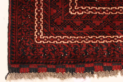 Turkman Blue Hand Knotted 39 X 54  Area Rug 250-28771 Image 1