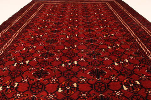 Turkman Blue Hand Knotted 39 X 54  Area Rug 250-28771 Image 4
