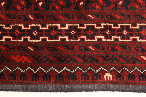 Kunduz Blue Hand Knotted 37 X 510  Area Rug 250-28775 Image 3