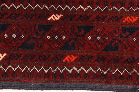 Kunduz Blue Hand Knotted 34 X 63  Area Rug 250-28780 Image 3