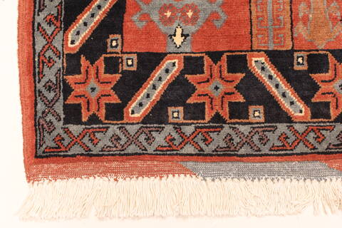 Khan Mohammadi Blue Hand Knotted 36 X 510  Area Rug 250-28781 Image 1