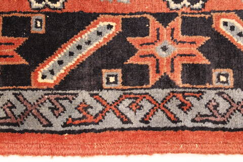 Khan Mohammadi Blue Hand Knotted 36 X 510  Area Rug 250-28781 Image 3