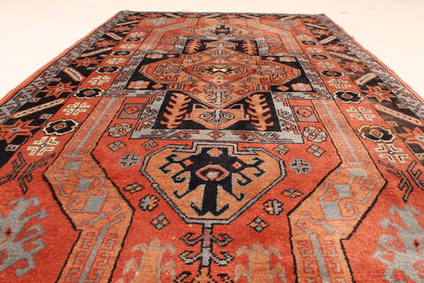 Khan Mohammadi Blue Hand Knotted 36 X 510  Area Rug 250-28781 Image 4