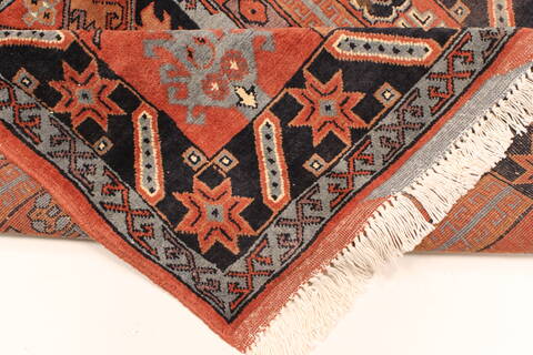 Khan Mohammadi Blue Hand Knotted 36 X 510  Area Rug 250-28781 Image 6