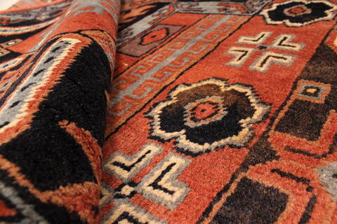 Khan Mohammadi Blue Hand Knotted 36 X 510  Area Rug 250-28781 Image 7