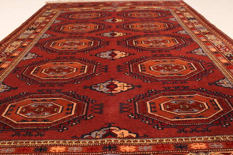 Turkman Brown Hand Knotted 40 X 57  Area Rug 250-28782 Image 5
