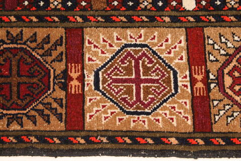 Turkman Green Hand Knotted 39 X 56  Area Rug 250-28785 Image 3