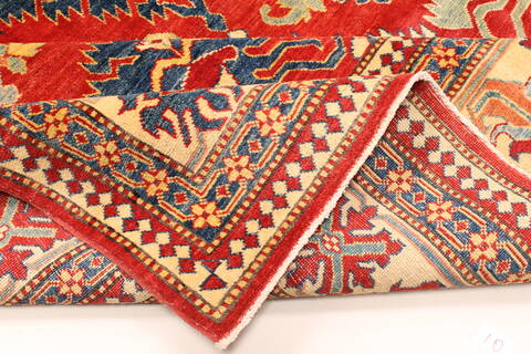 Kazak Red Hand Knotted 1110 X 146  Area Rug 250-28793 Image 6