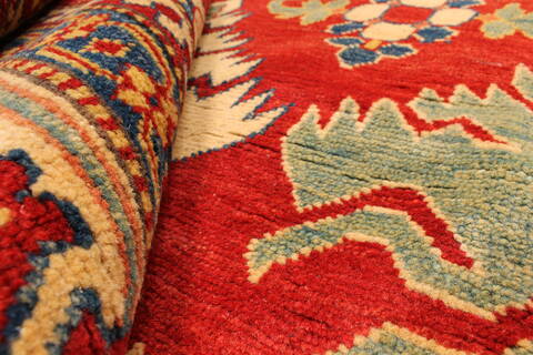 Kazak Red Hand Knotted 1110 X 146  Area Rug 250-28793 Image 7