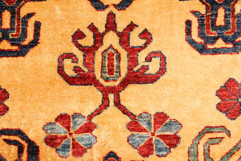Kazak Yellow Hand Knotted 119 X 159  Area Rug 250-28794 Image 10